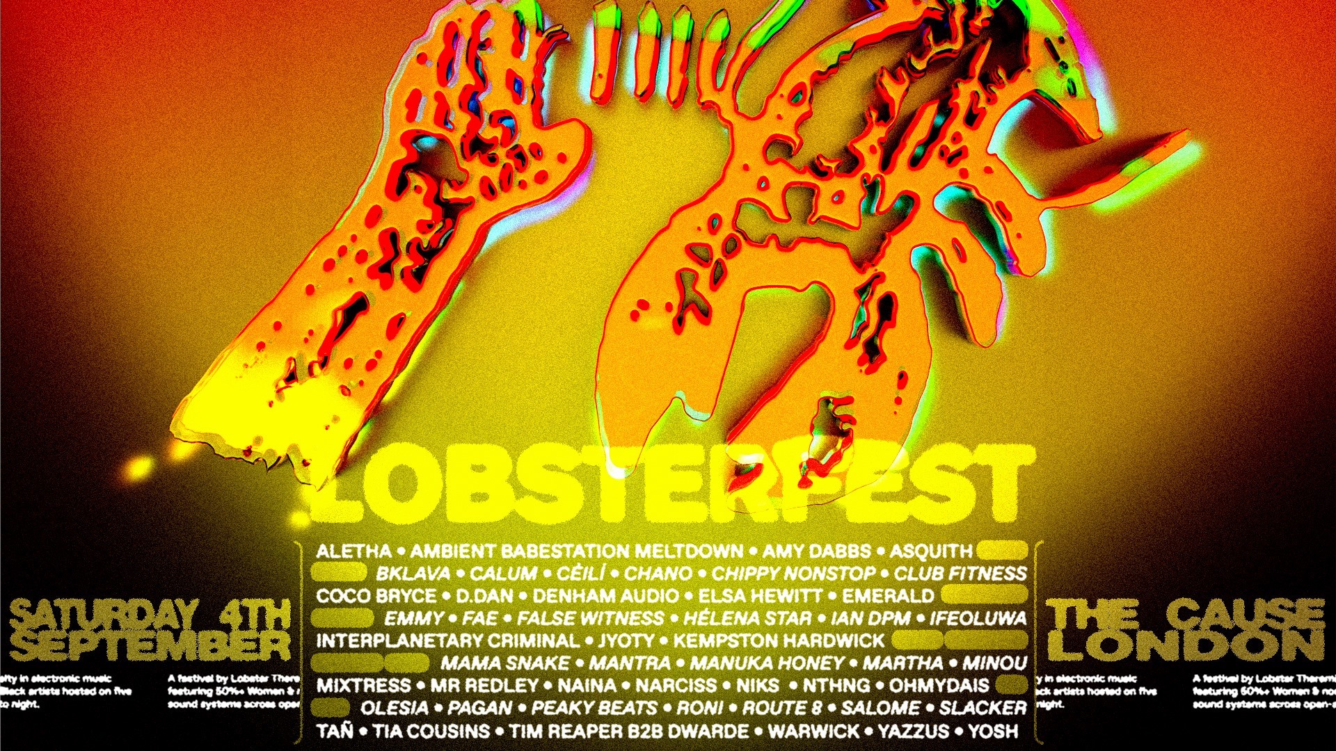 4/9, London. LOBSTERFEST 2021 The Cause