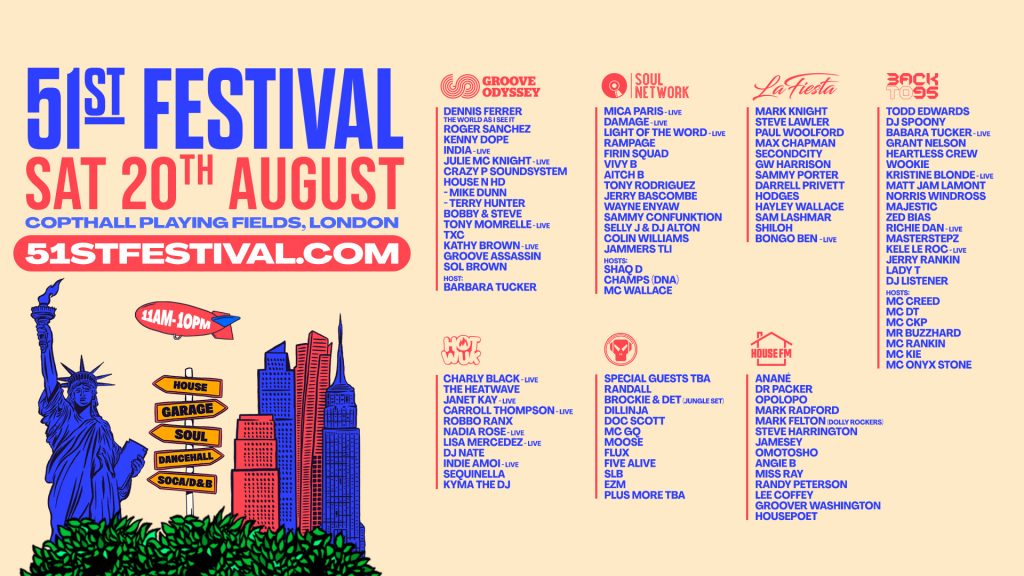 20/8, London. 51st Festival 2022 Copthall Playing Fields